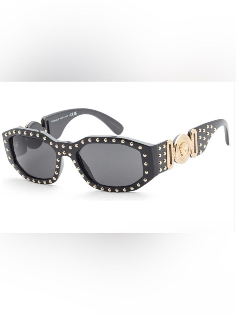 Versace VE4361 "Medusa Biggie" Studded Sunglasses NEW CASE BOX CLOTH BOOK UNISEX